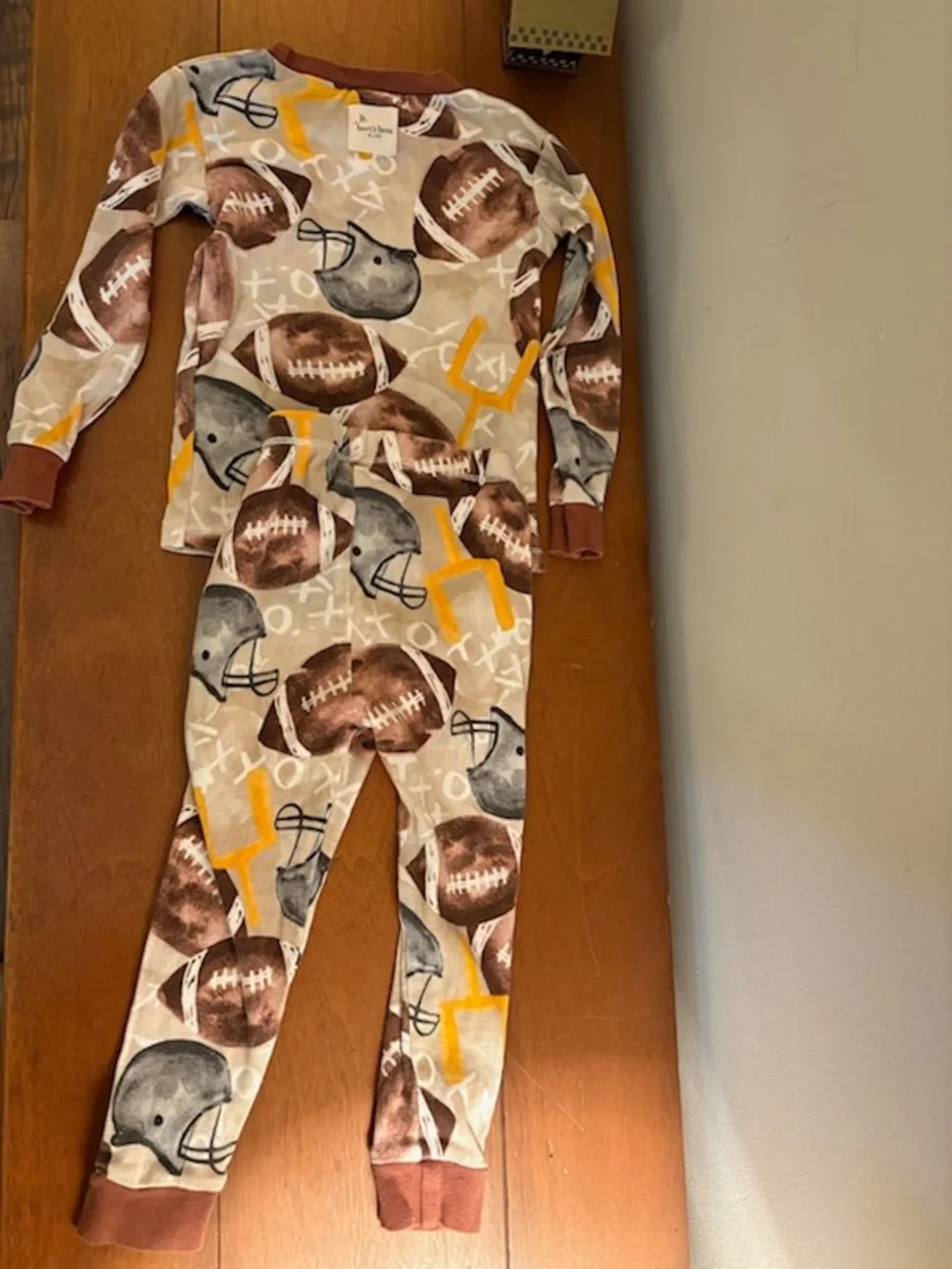 Organic Cotton Football Pajamas